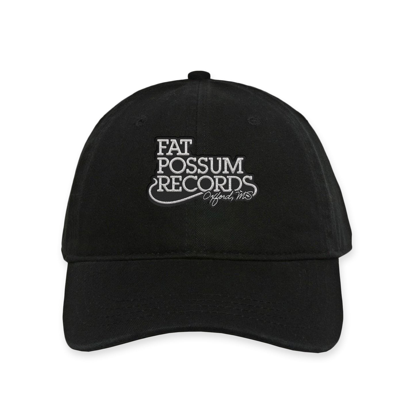 Black Fat Possum Text Hat