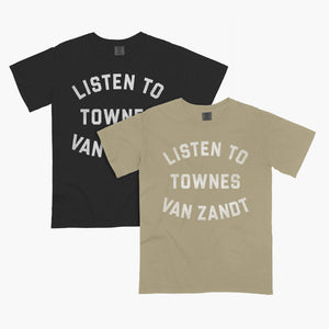 Fat Possum - Listen To Townes Van Zandt T Shirt Vinyl & Merch | Fat Possum Records