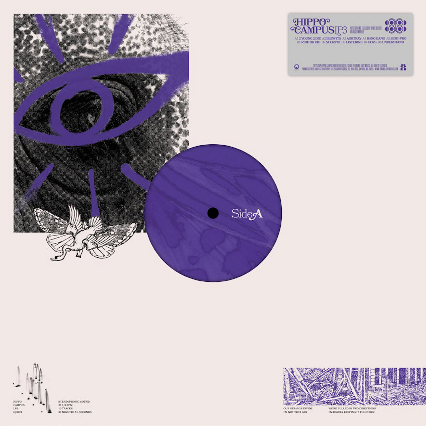 Hippo Campus - Hippo Campus - LP3 | Official Store – Fat Possum Hippo Campus - Hippo Campus - LP3 | Official Store – Fat Possum